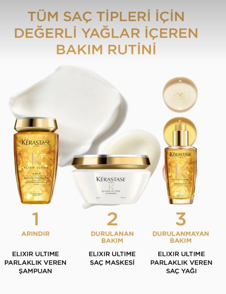 Kerastase Elixir Ultime Le Bain Parlaklık Veren Şampuan 250 ml
