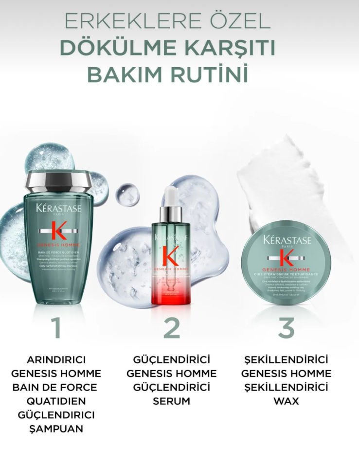 Kerastase Genesis Homme Bain de Force Quotidien Güçlendirici Şampuan 250 ml