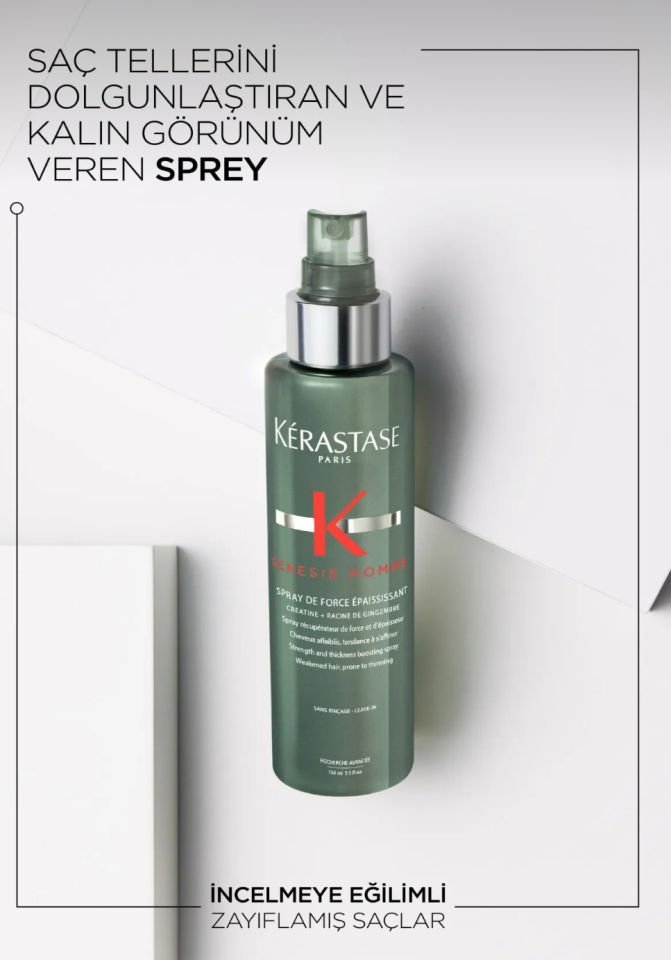 Kerastase Genesis Homme Güçlendirici ve Şekillendirici Sprey 150 ml