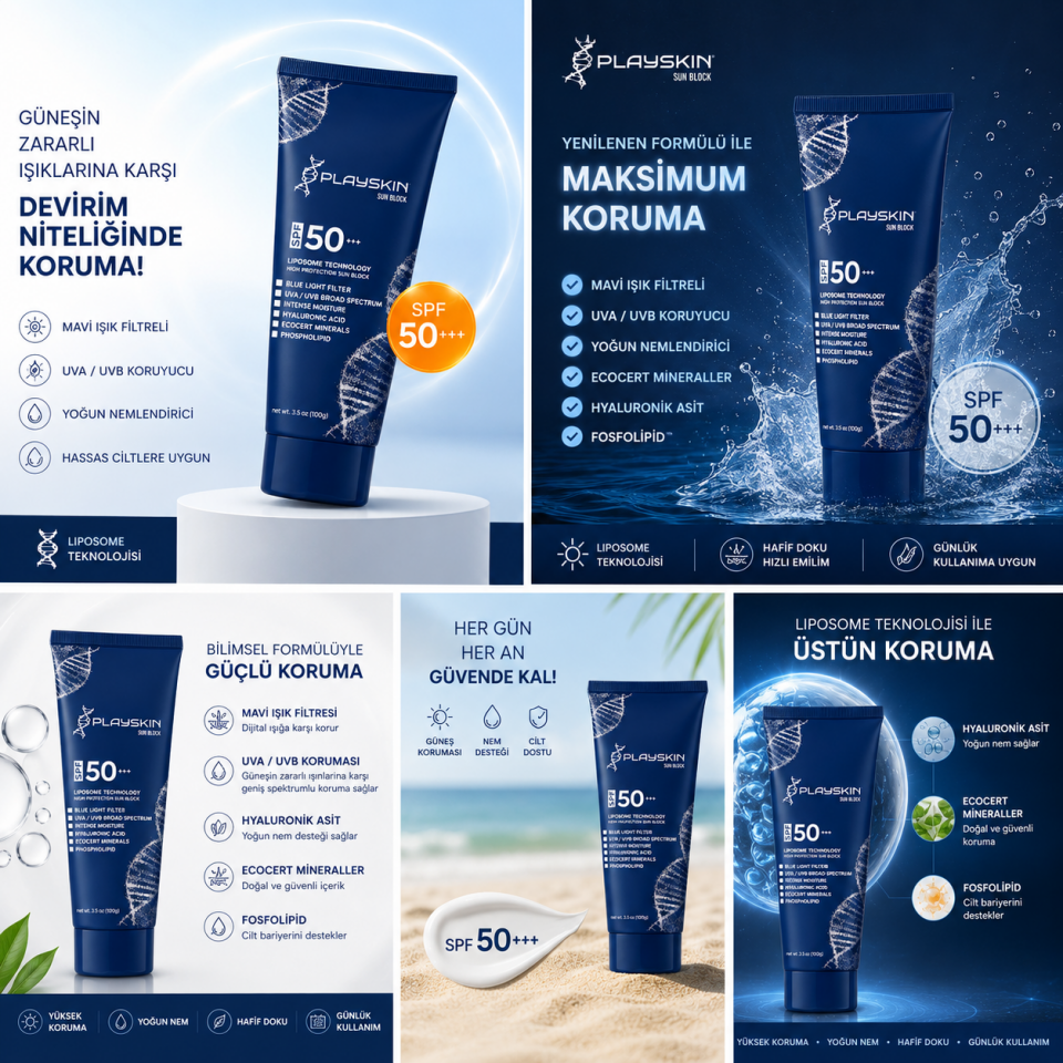 Playskin Sun Block Güneş Kremi Liposome Technology SPF 50
