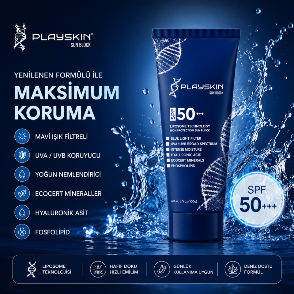 Playskin Sun Block Güneş Kremi Liposome Technology SPF 50