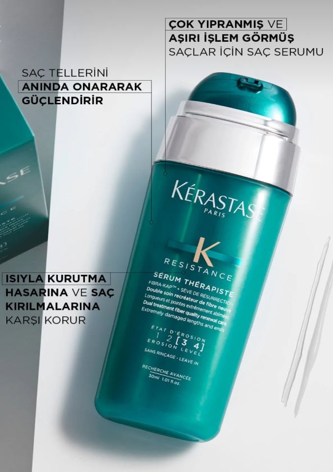 Kerastase Resistance Therapist Serum Therapiste Yıpranmış veİşlem Görmüş Saçlar için Onarıcı Serum