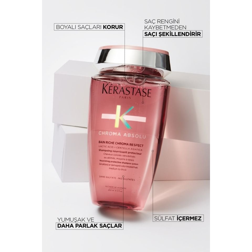 Kerastase Chroma Absolu Bain Riche Boyalı Saçlar için Besleyici ve Koruyucu Şampuan 250 ml