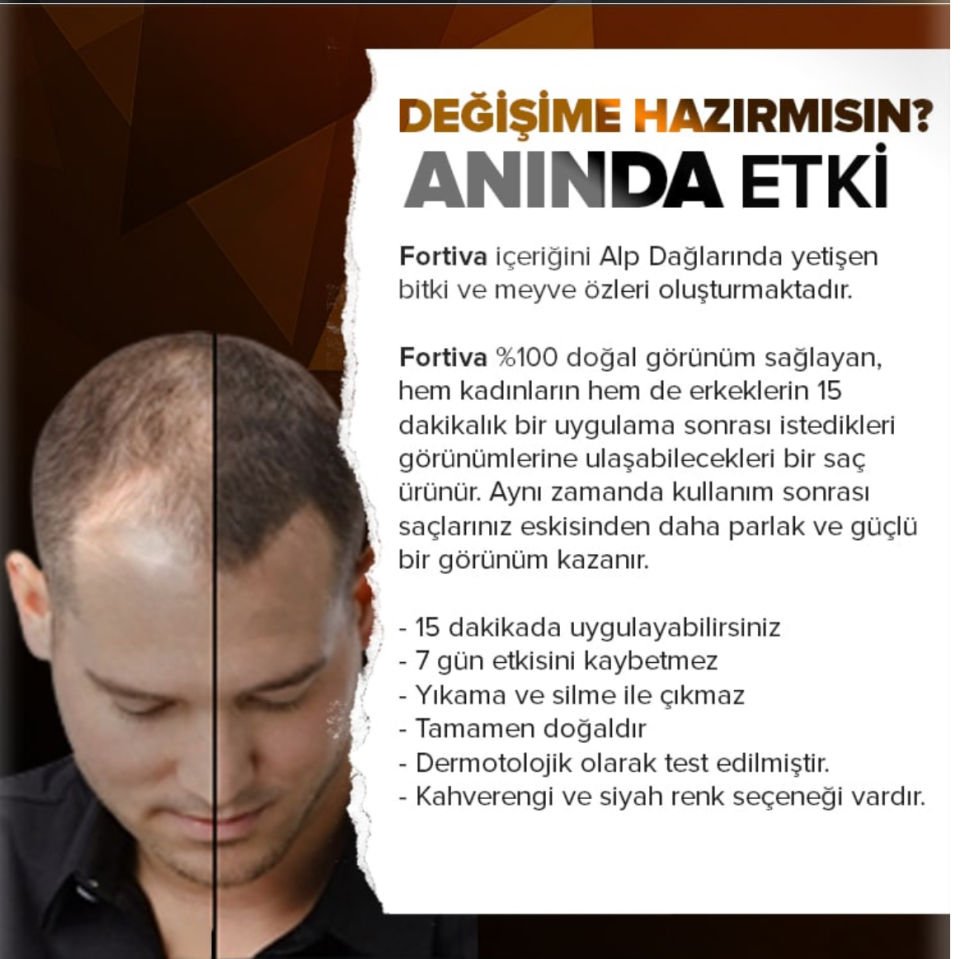 Fortiva Saç Kapatıcı 40cc
