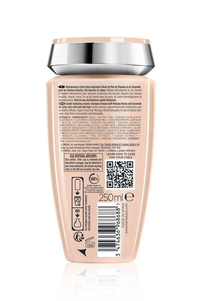 Kerastase Curl Manifesto Bain Hydratation Douceur Kıvırcık Saçlar İçin Besleyici Şampuan 250 Ml
