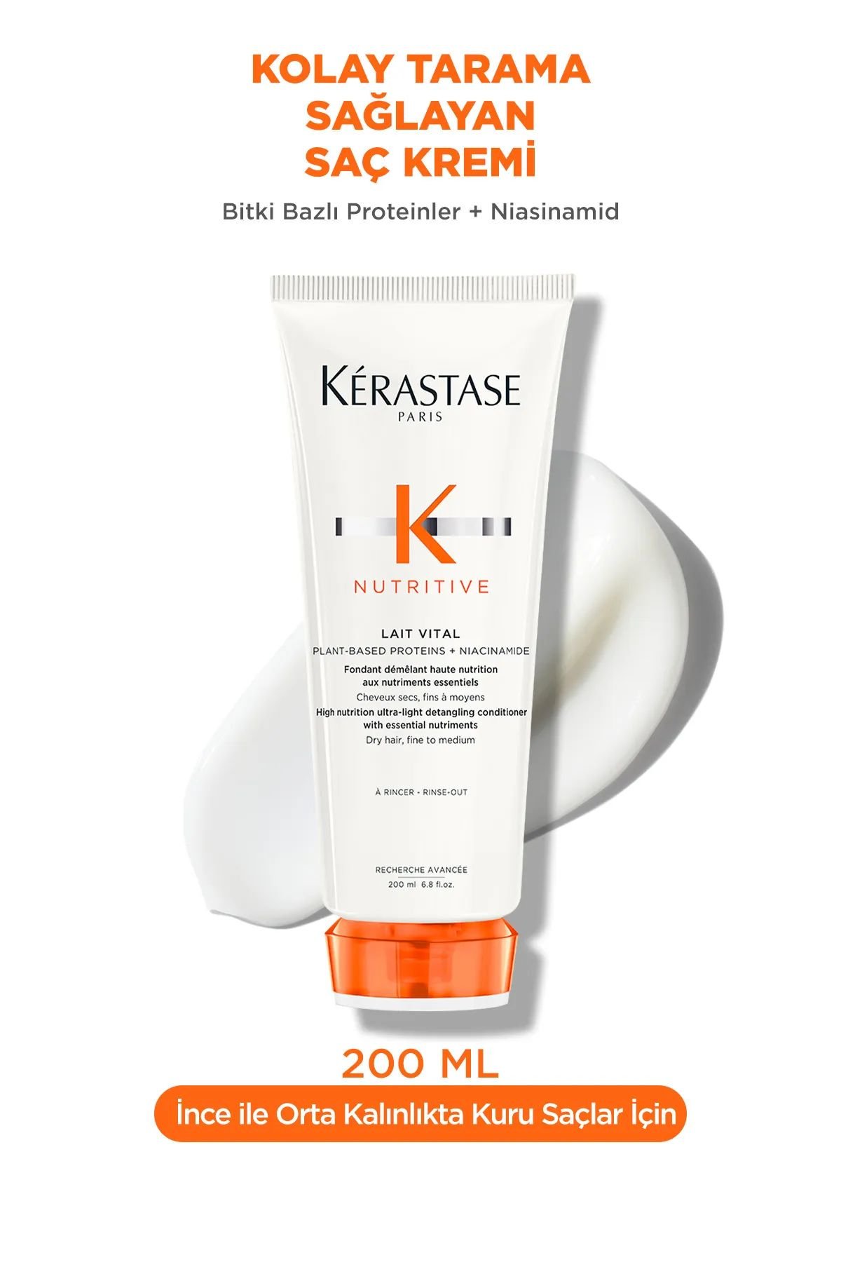 Kerastase Nutritive Lait Vital Kuru Saçlar İçin Nemlendirici Saç Kremi 200Ml