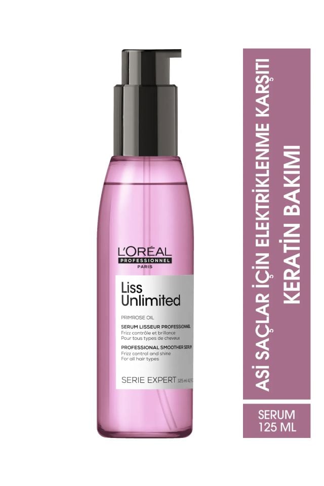 Loreal Professionnel Paris Serie Expert Liss Unlimited Elektriklenme Karşıtı Ve Yoğun Yumuşaklık Veren Yağ 125 Ml