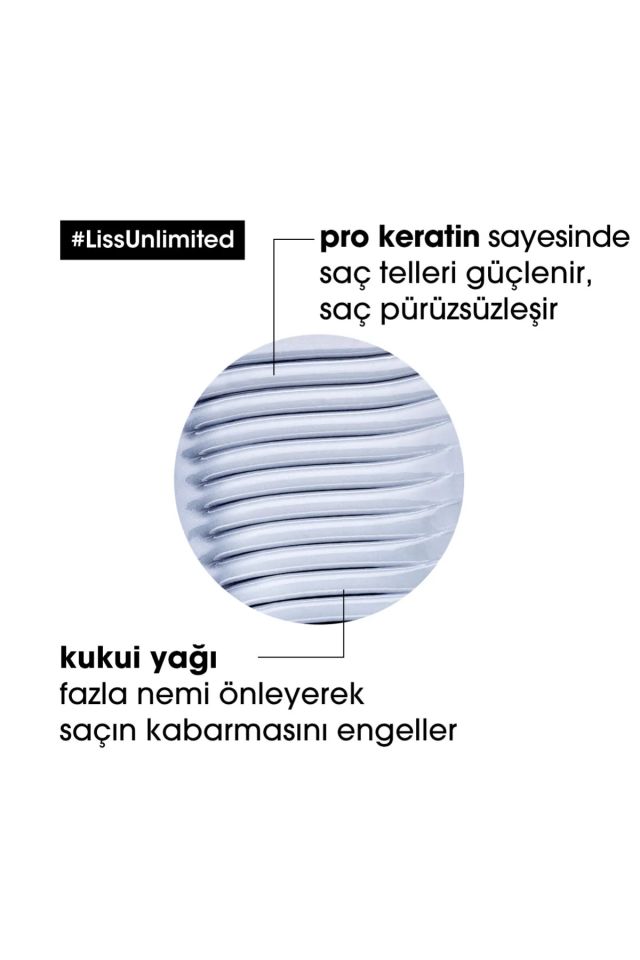 Serie Expert Liss Unlimited  Elektriklenme Karşıtı Şampuan 300 Ml