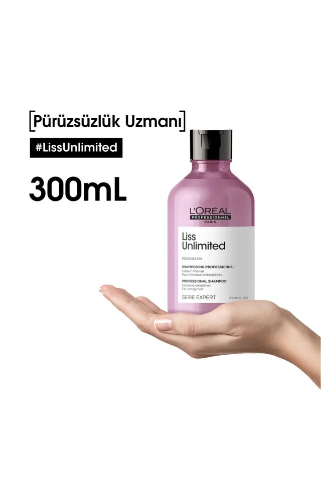 Serie Expert Liss Unlimited  Elektriklenme Karşıtı Şampuan 300 Ml