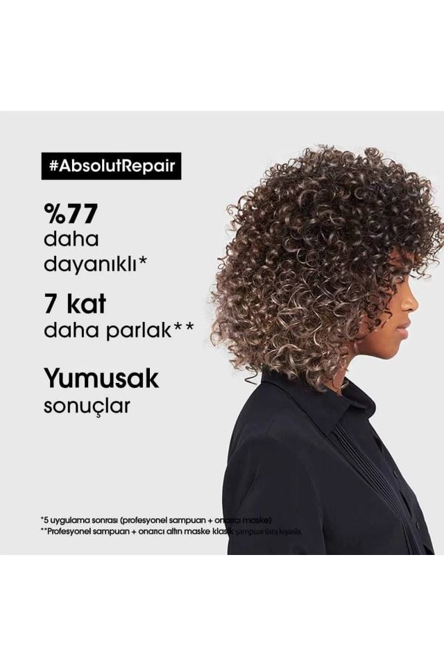 Loreal Professionnel Paris Serie Expert Absolut Repair Resurfacing Golden Onarıcı Maske 250 Ml