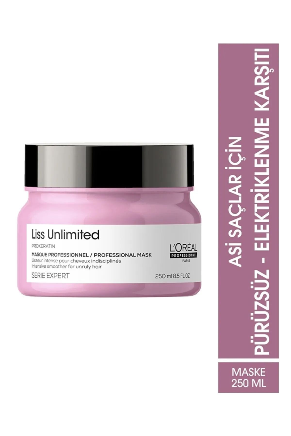 Paris Serie Expert Liss Unlimited Elektriklenme Karşıtı Ve Yoğun Yumuşaklık Veren Maske 250 Ml
