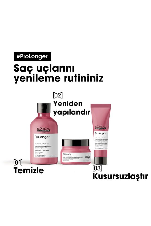 Serie Expert Pro Longer Saç Uçlarının Görünümünü Yenileyici Ve Yoğunlaştırıcı Maske 250 Ml