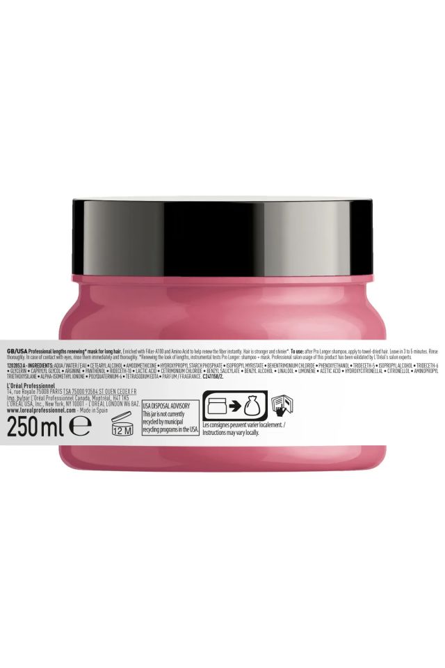 Serie Expert Pro Longer Saç Uçlarının Görünümünü Yenileyici Ve Yoğunlaştırıcı Maske 250 Ml