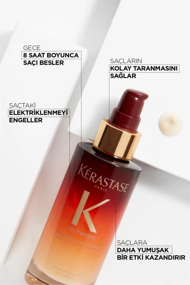 Kerastase Natural Nutritive 8h Magic Night Repair Yoğun Besleyici Gece Serumu 90ml