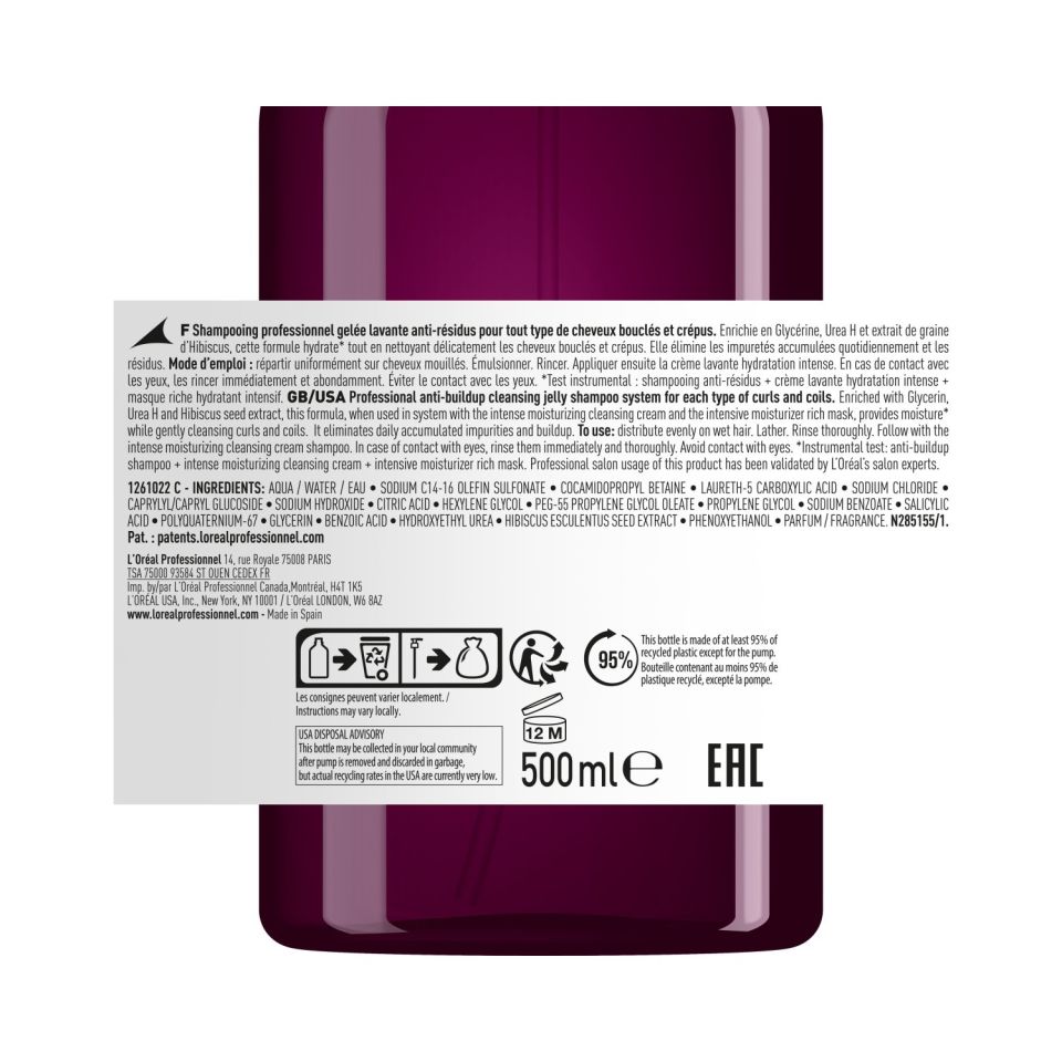 Serie Expert Curl Expression Kıvırcık Saçlar İçin Birikme Önleyici Şampuan 500 Ml