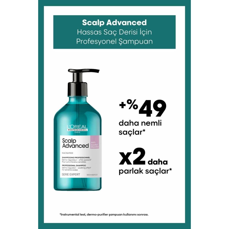 Serie Expert Scalp Advanced Hassas Saç Derisi İçin Profesyonel Şampuan 500 Ml
