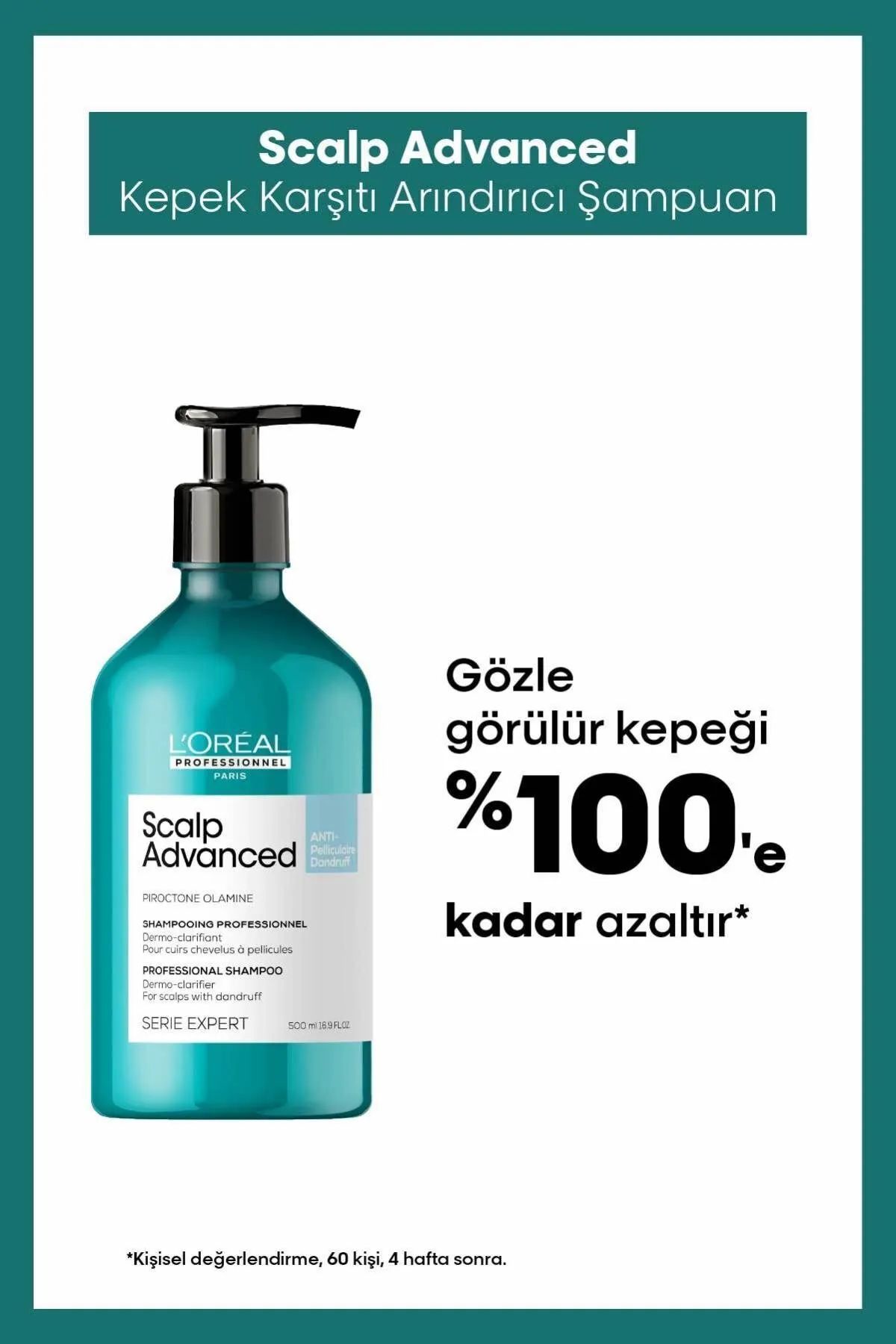 Loreal Professionnel Paris Serie Expert Scalp Advanced Kepek Karşıtı Profesyonel Şampuan 500 Ml