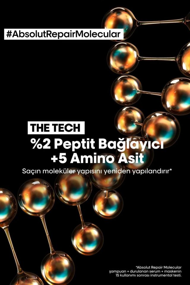 Paris Serie Expert Absolut Repair Molecular Yıpranmış Saçlar İçin Arındırıcı Şampuan 500 Ml