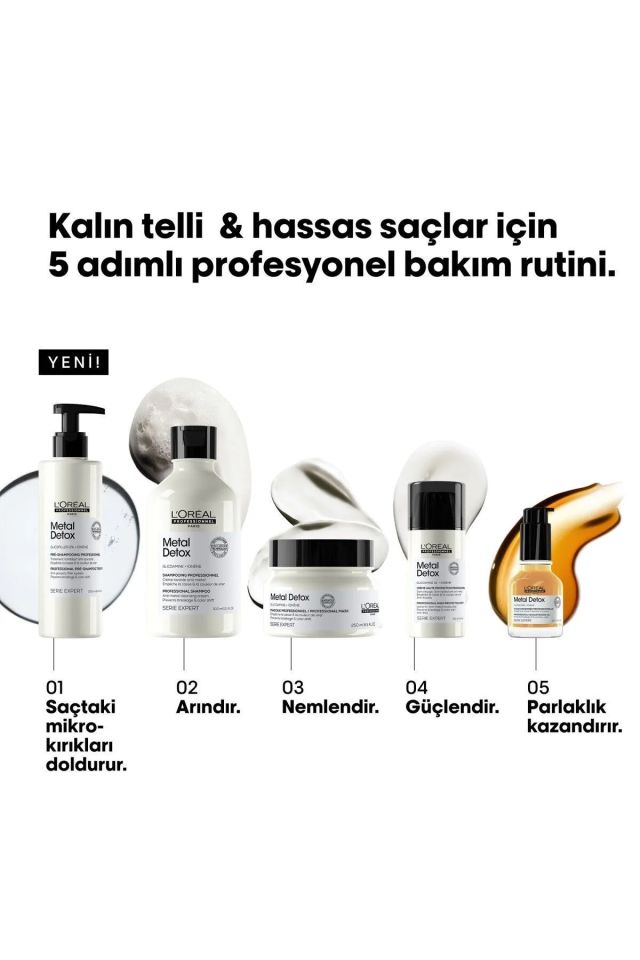 Loreal Professionnel Metal Detox Pre Shampoo Treatment Şampuan Öncesi Bakım 250 Ml