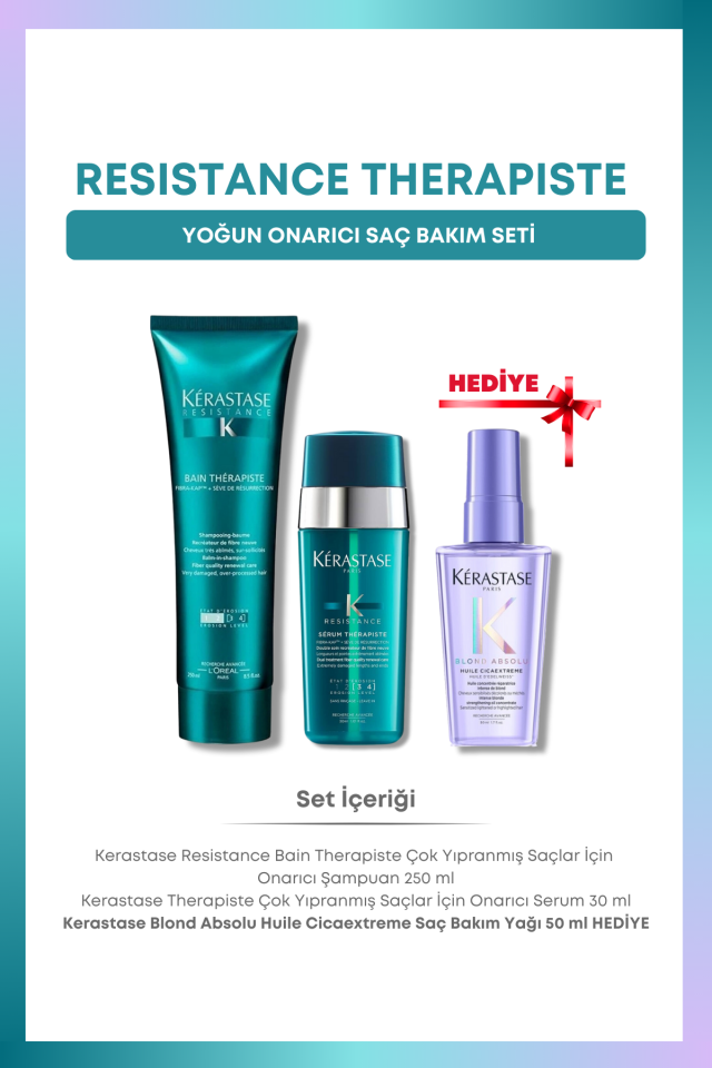 Kerastase Resistance Therapiste Onarıcı Saç Bakım Seti