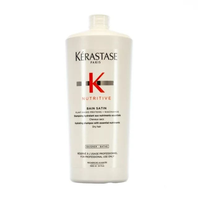 Kerastase Nutritive Bain Satin İnce ila Orta Kuru Saçlar için Temel Besinlerle Nemlendirici Şampuan 1000 ml
