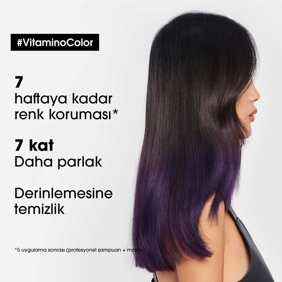 Serie Expert Vitamino Color Boyalı Saçlar için Renk Koruyucu Şampuan 300 ml