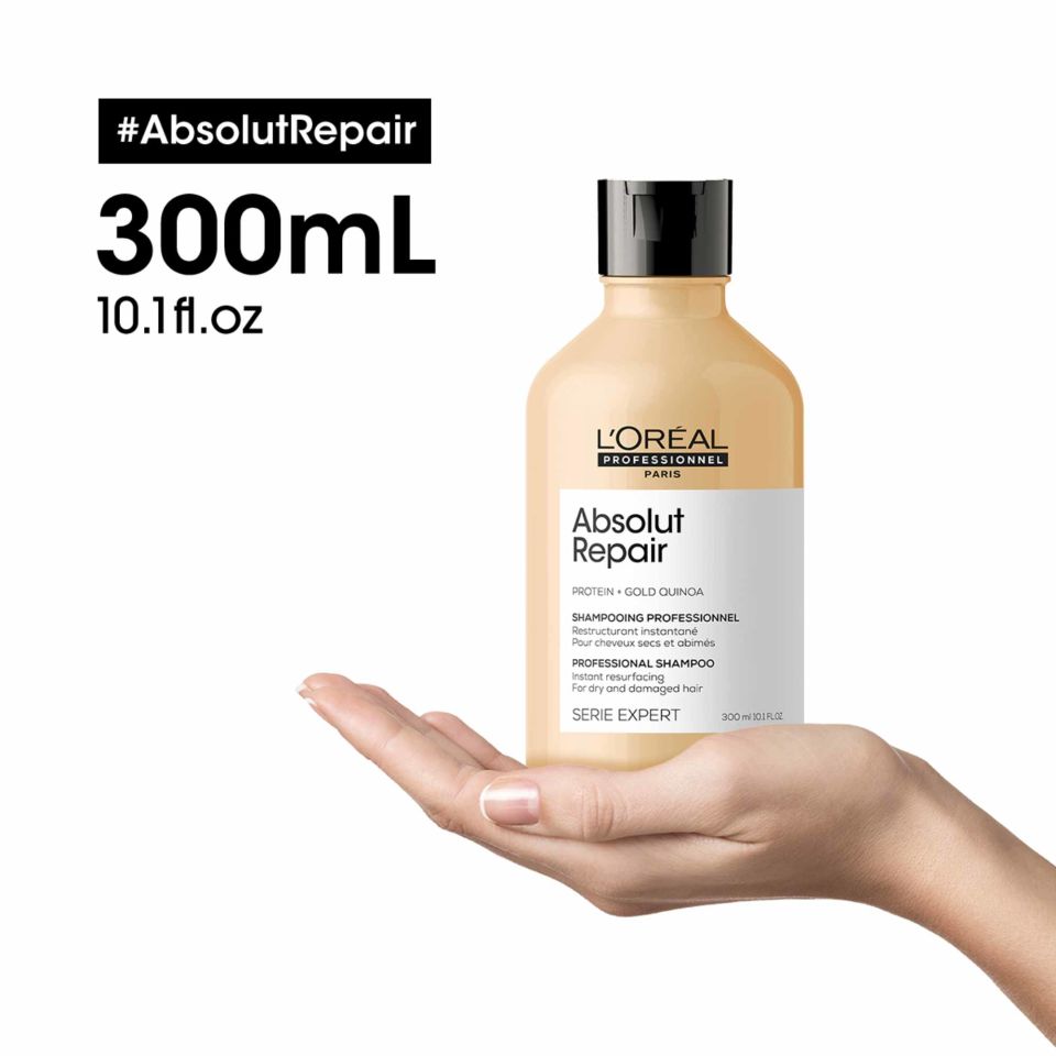 Serie Expert Absolut Repair Yıpranmış Saçlar için Onarıcı Şampuan 300 ML
