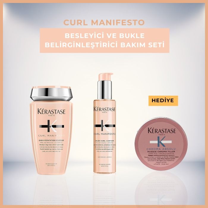 Kerastase Curl Manifesto Besleyici ve Bukle Belirginleştirici Bakım Seti