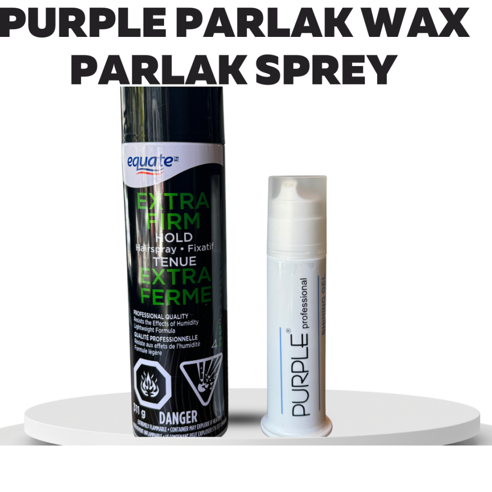 Purple Professional Saç Şekillendirici Parlak Wax 100 ml  Parlak Sprey  311g
