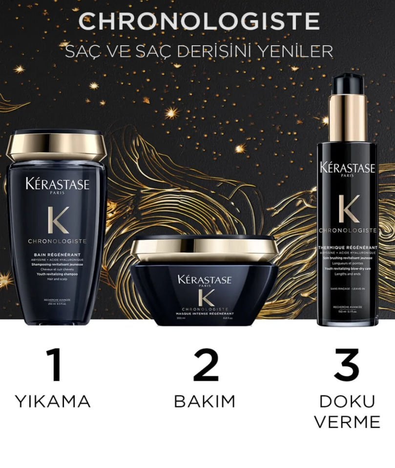 Kerastase Chronologiste Thermique Regenerant Yenileyici Isıya Karşı Koruyucu Durulanmayan Bakım Kremi 150 ml
