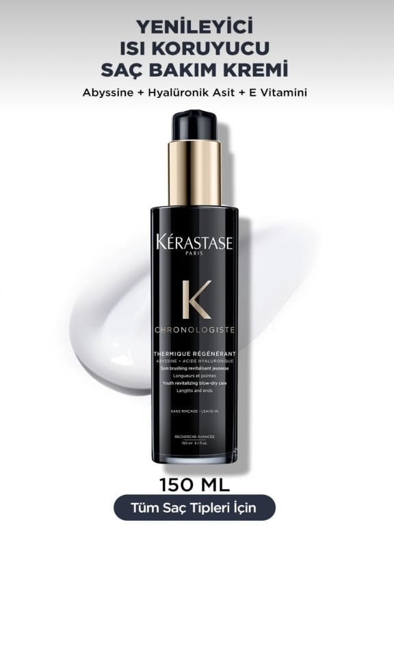 Kerastase Chronologiste Thermique Regenerant Yenileyici Isıya Karşı Koruyucu Durulanmayan Bakım Kremi 150 ml