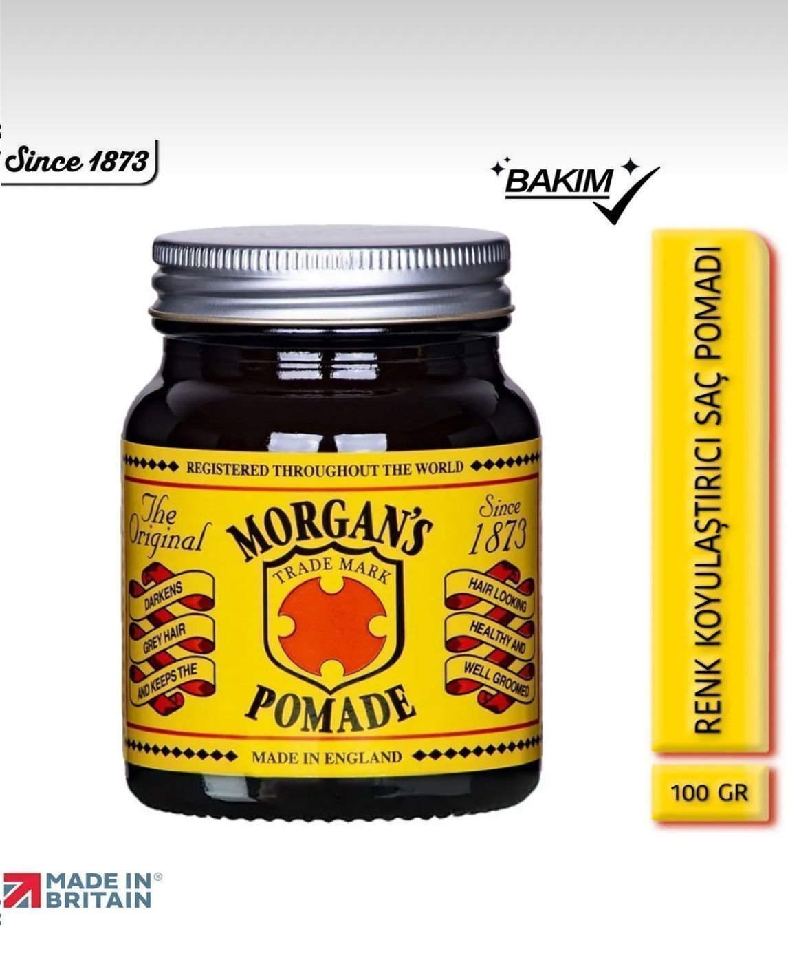 Morgan's Pomade Hair Darkening Pomade - Grileşen Saçlara Özel Renk Koyulaştırıcı Pomad 100 ml