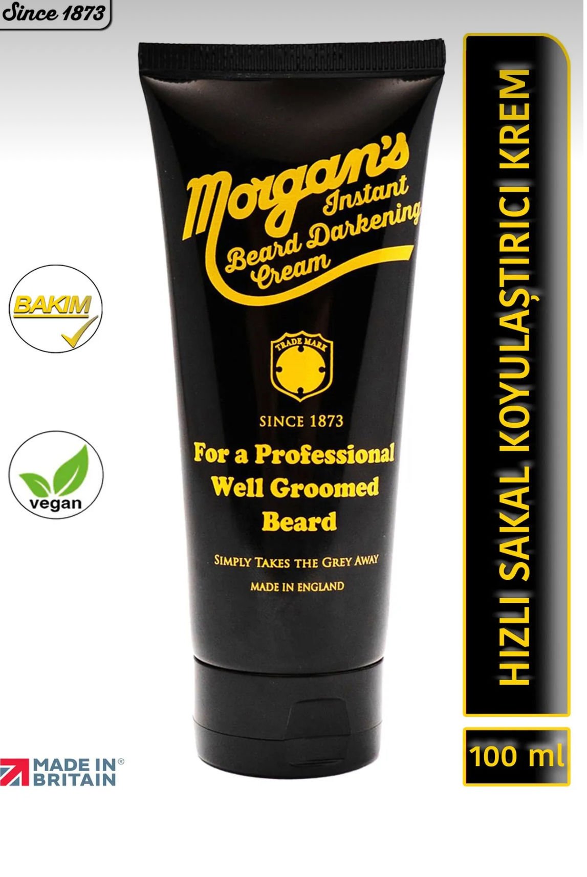 Morgan's Pomade Instant Beard Darkening Cream - Sakal Koyulaştırıcı Bakım Kremi 100 ml