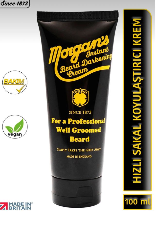 Morgan's Pomade Instant Beard Darkening Cream - Sakal Koyulaştırıcı Bakım Kremi 100 ml