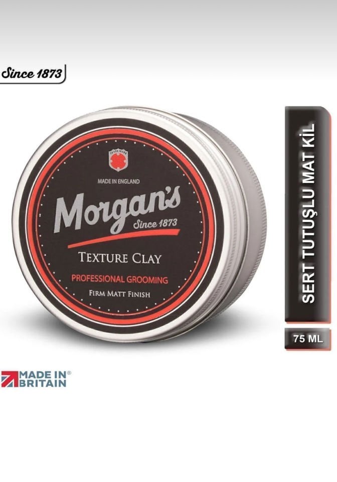 Morgan's Pomade Texture Clay Firm Matt Finish - Doku Veren Sert Saç Şekillendirme Kili 75 ml