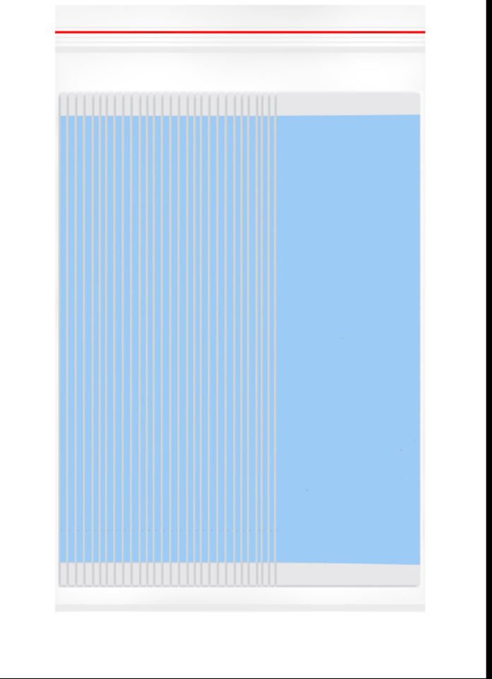 Walker Tape Lace Front™ Protez Saç Bandı Mavi Düz 1″ x 3″ (2,5 x 7,5 cm) 36 Adet