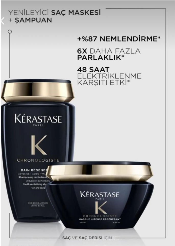 Kerastase Chronologiste Yenileyici Saç Bakım Seti