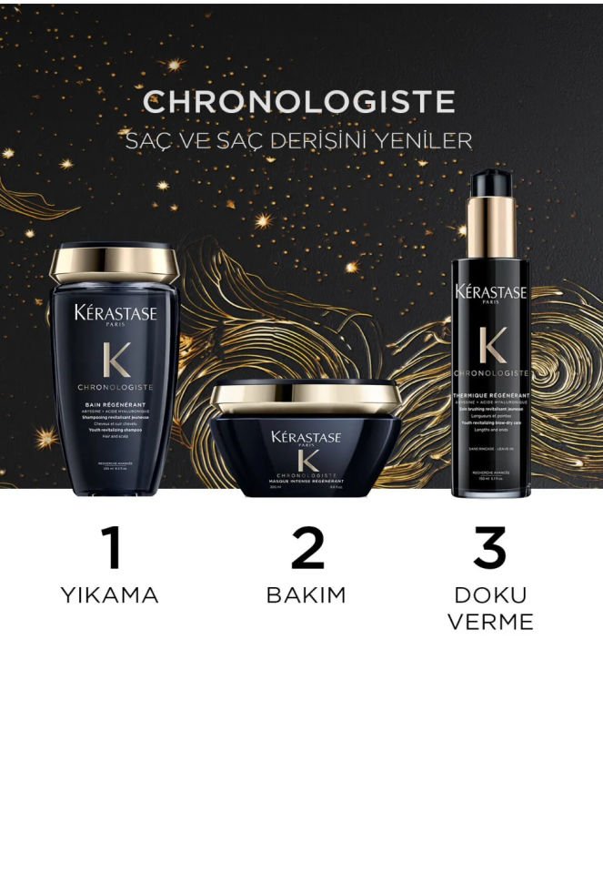 Kerastase Chronologiste Yenileyici Saç Bakım Seti Playskin Güneş Koruyucu Hediyeli