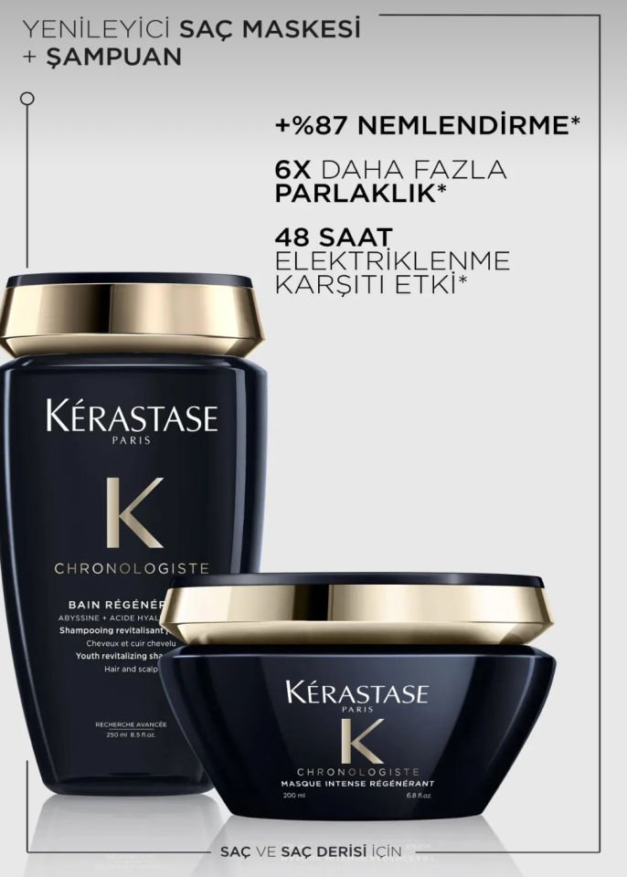 Kerastase Chronologiste Yenileyici Saç Bakım Seti Playskin Güneş Koruyucu Hediyeli