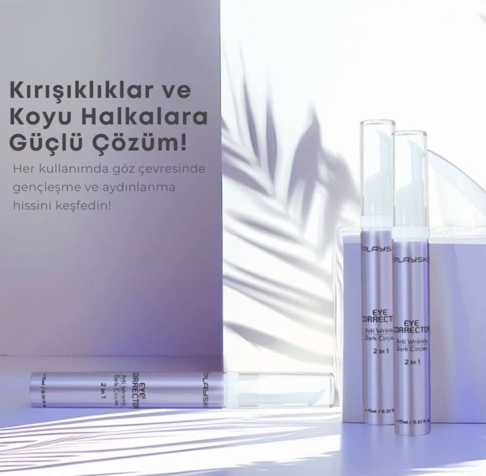 Playskin Eye Corrector / Anti Wrinkle - Dark Circles Kırışıklık Koyu Halka Giderici 15ml