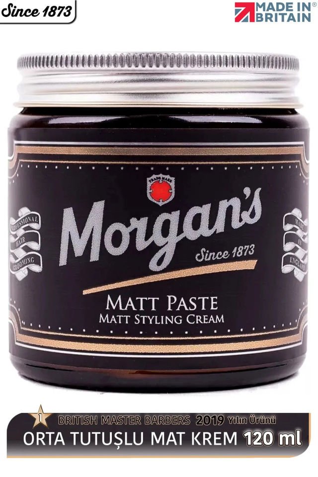 Morgan's Pomade Morgan's Matt Paste Styling Cream - Doğal Mat Bitiş Şekillendirici Krem 120 ml