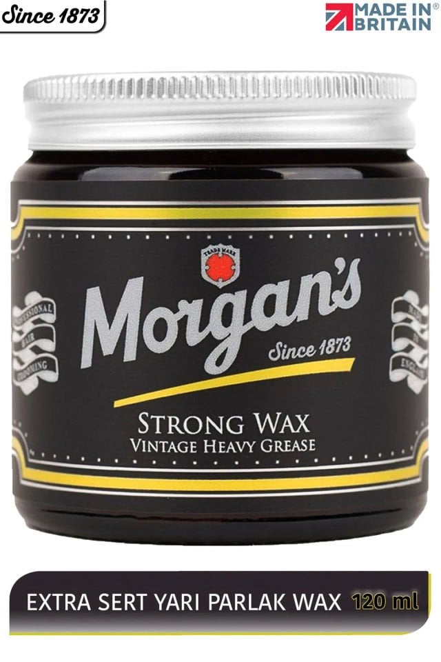 Morgan's Pomade Morgan's Strong Wax Vintage Heavy Grease - Zor Saçlara Özel Güçlü Tutuşlu Wax 120 ml