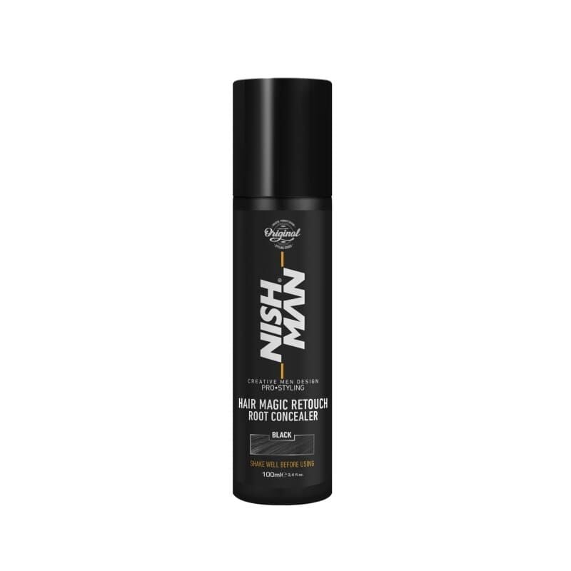 Nishman Beyaz Kapatıcı Ve Hacim Verici Touch Up Spray Siyah 100 ML
