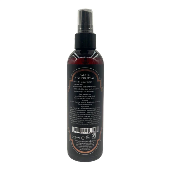 Morgan's Pomade Barber Styling Hafif Ve Doğal Tutuşlu Saç Şekillendirici Sprey 200 ML