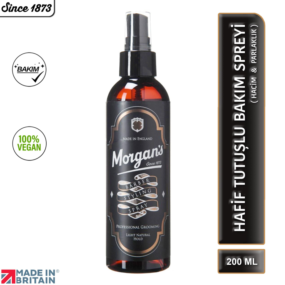 Morgan's Pomade Barber Styling Hafif Ve Doğal Tutuşlu Saç Şekillendirici Sprey 200 ML