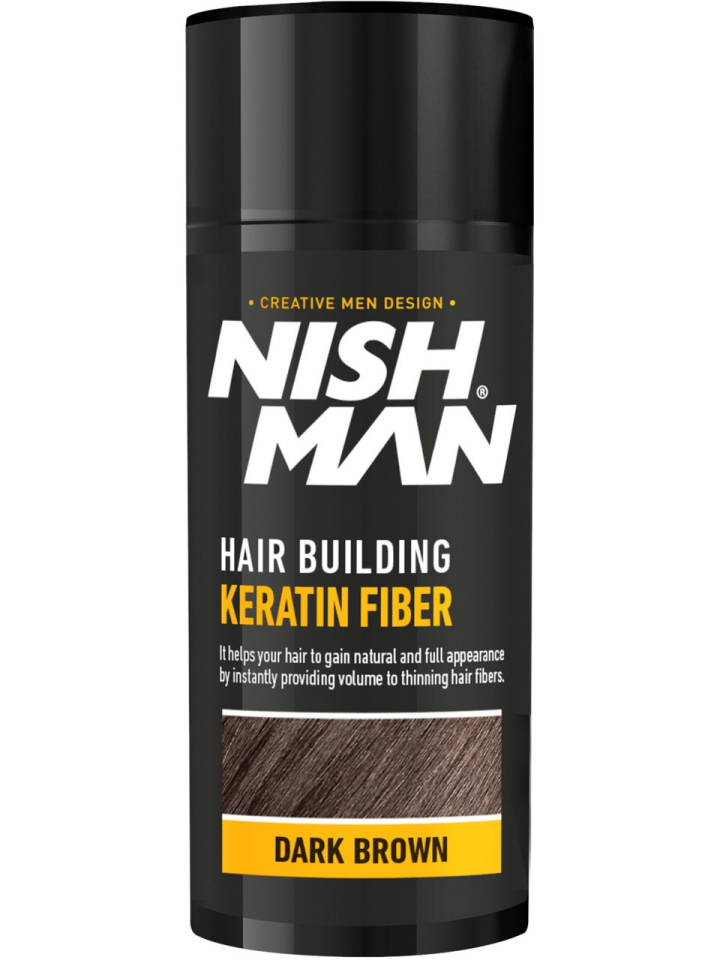 Nishman Saç Dolgunlaştırıcı Keratin Fiber Dark Brown 21GR