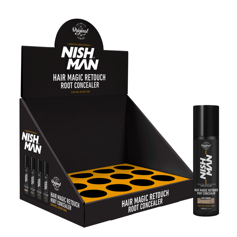 Nishman Beyaz Kapatıcı Ve Hacim Verici Touch Up Spray Siyah 100 ML