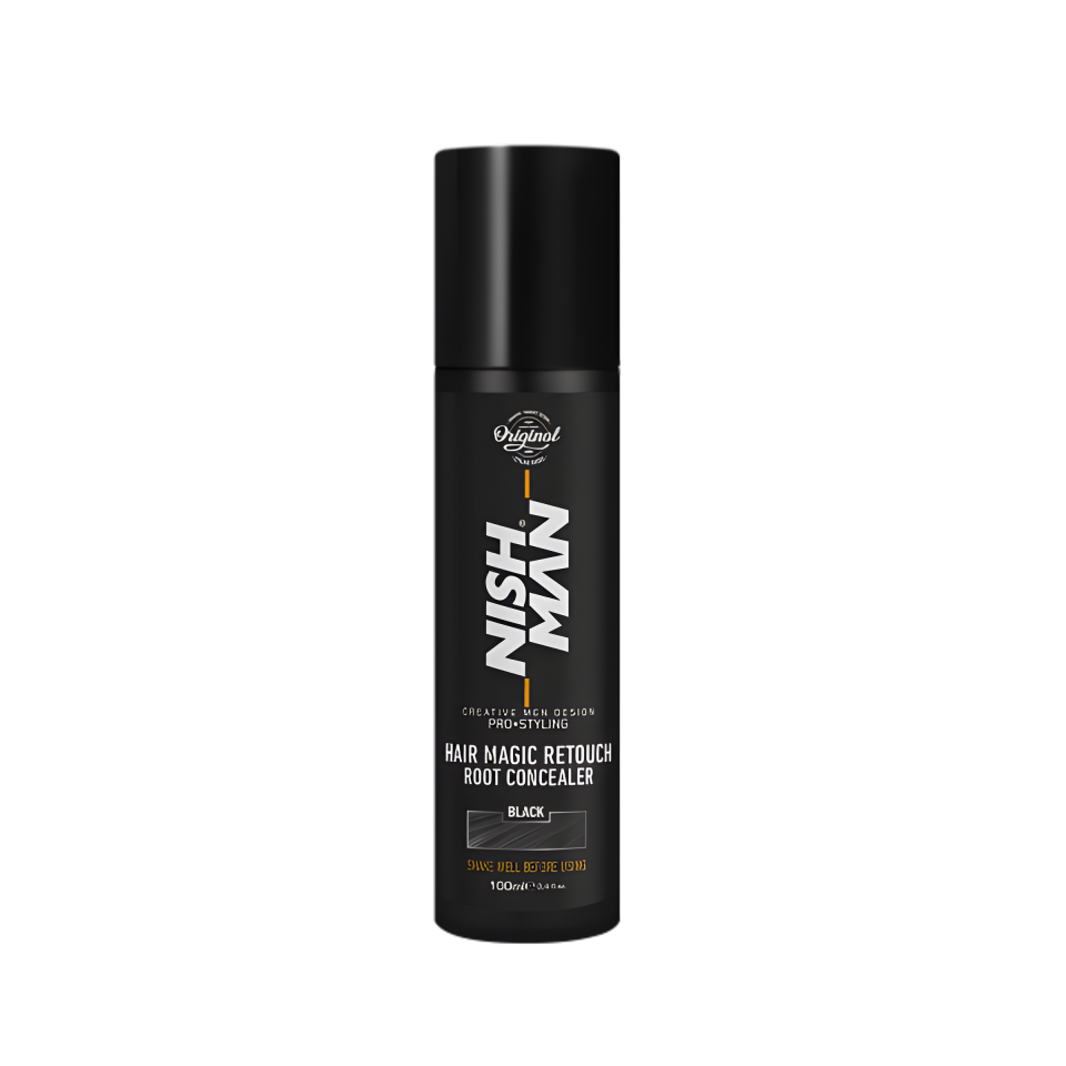 Nishman Beyaz Kapatıcı Ve Hacim Verici Touch Up Spray Siyah 100 ML