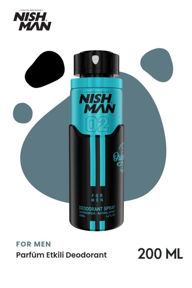 NISHMAN Erkek Sprey Deodorant 21 Saat Etkili Koruma-No 2 - Enchanted- 200 ml