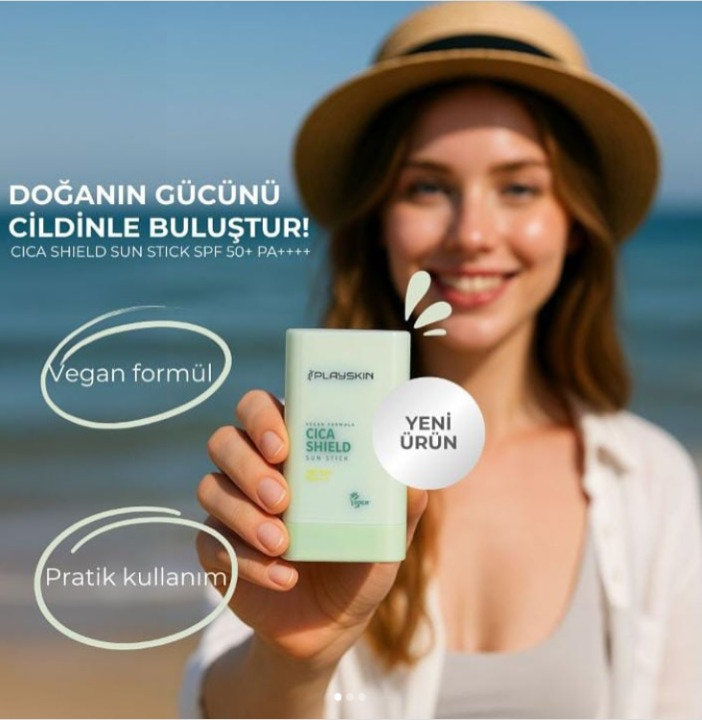Playskın Vegan Formula Cıca Shıeld Sun Stıck 20 GR